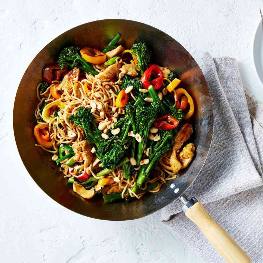 Chicken-and-Broccolini-Noodle Stir-Fry