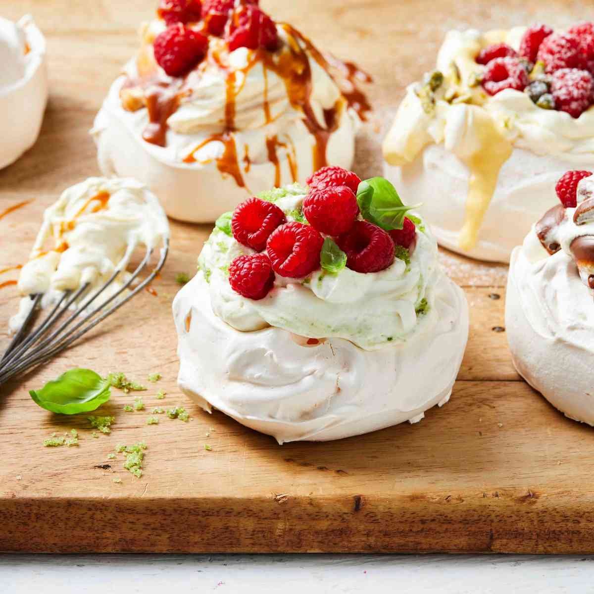 Perfection-Raspberry-Pavlovas-with Custard-Cream