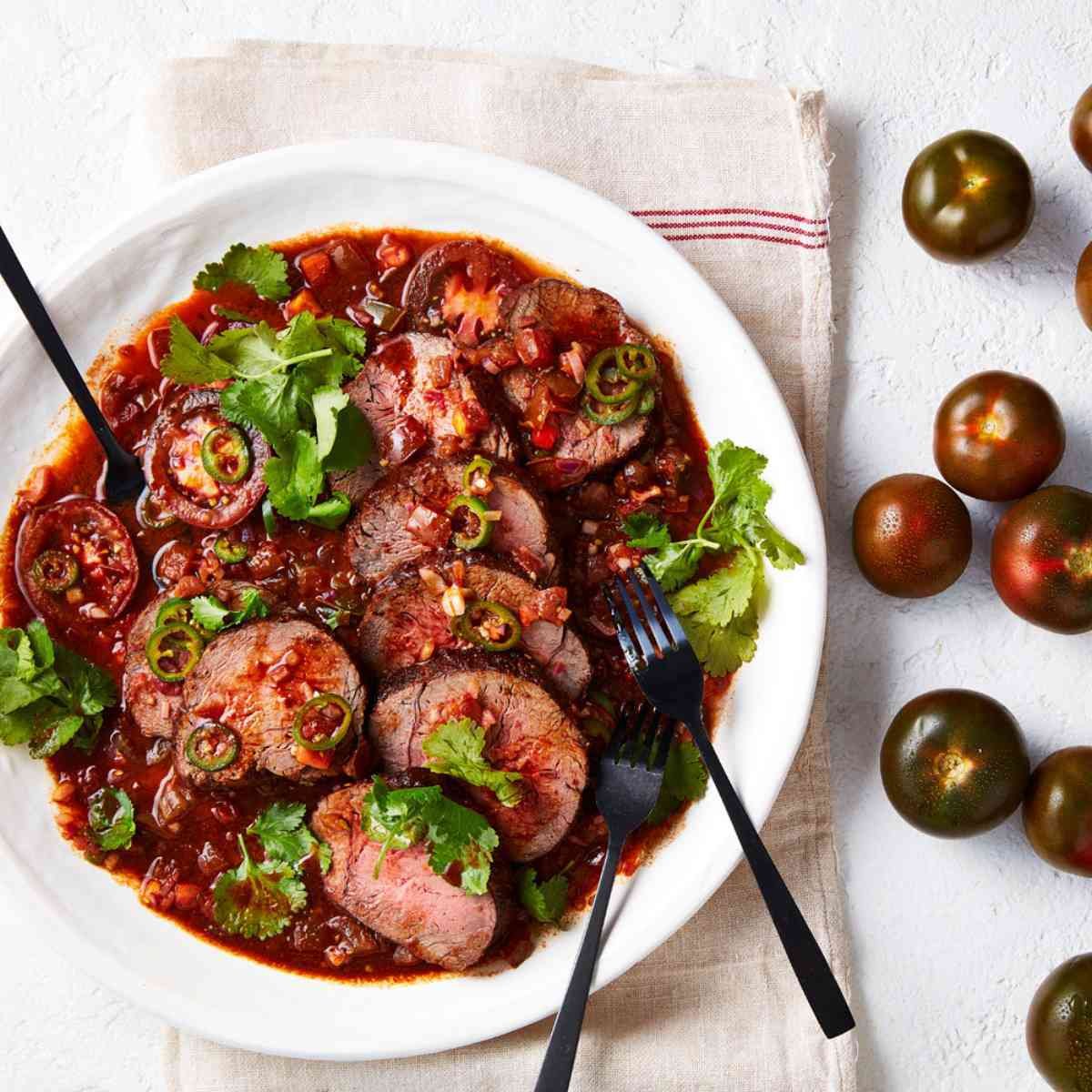 Roast-Beef-Fillet with-Kumato-Tomato-Salsa