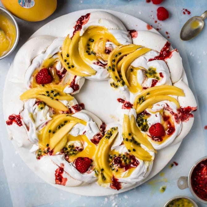 Vegan Calypso and Passionfruit Pavlova_1200x1200