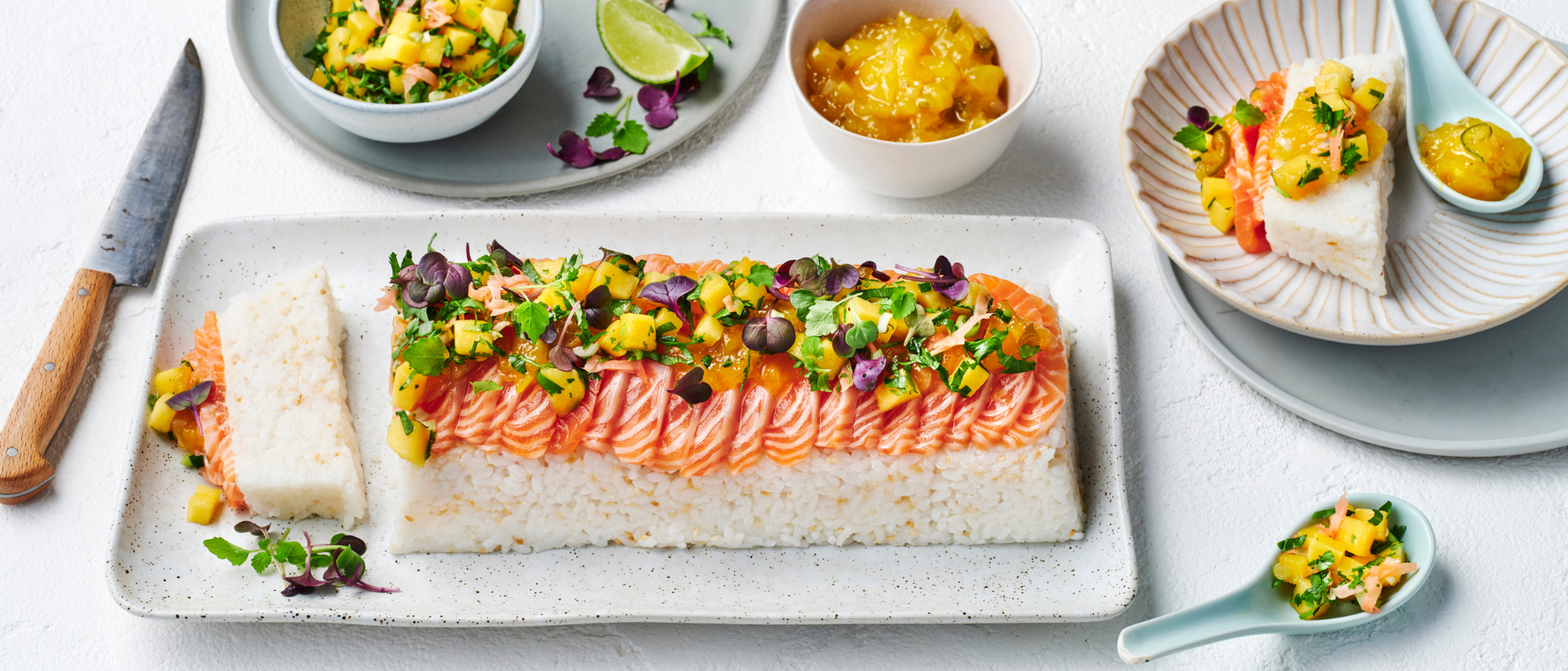 Sushi Loaf with Double Calypso® Mango Salsa Recipe 