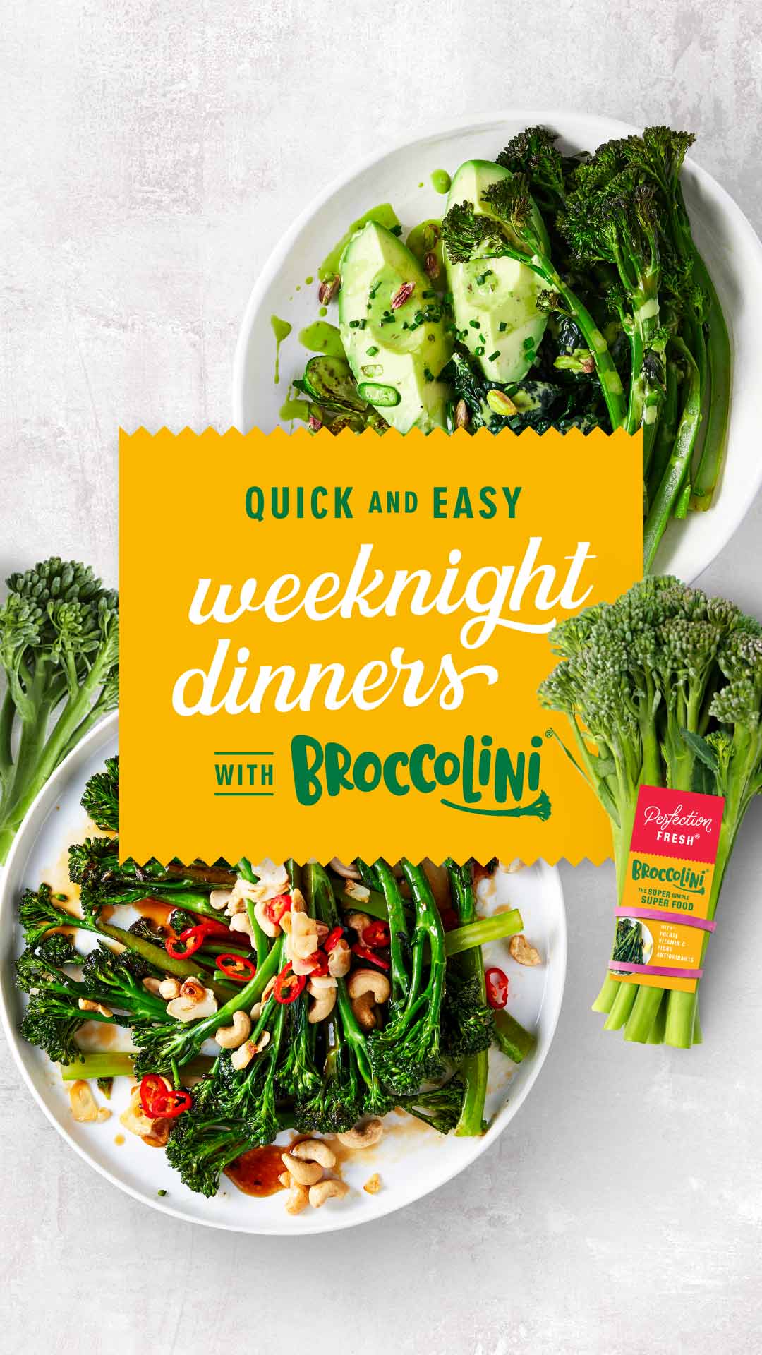 Quick and easy weeknight dinners with Broccolini