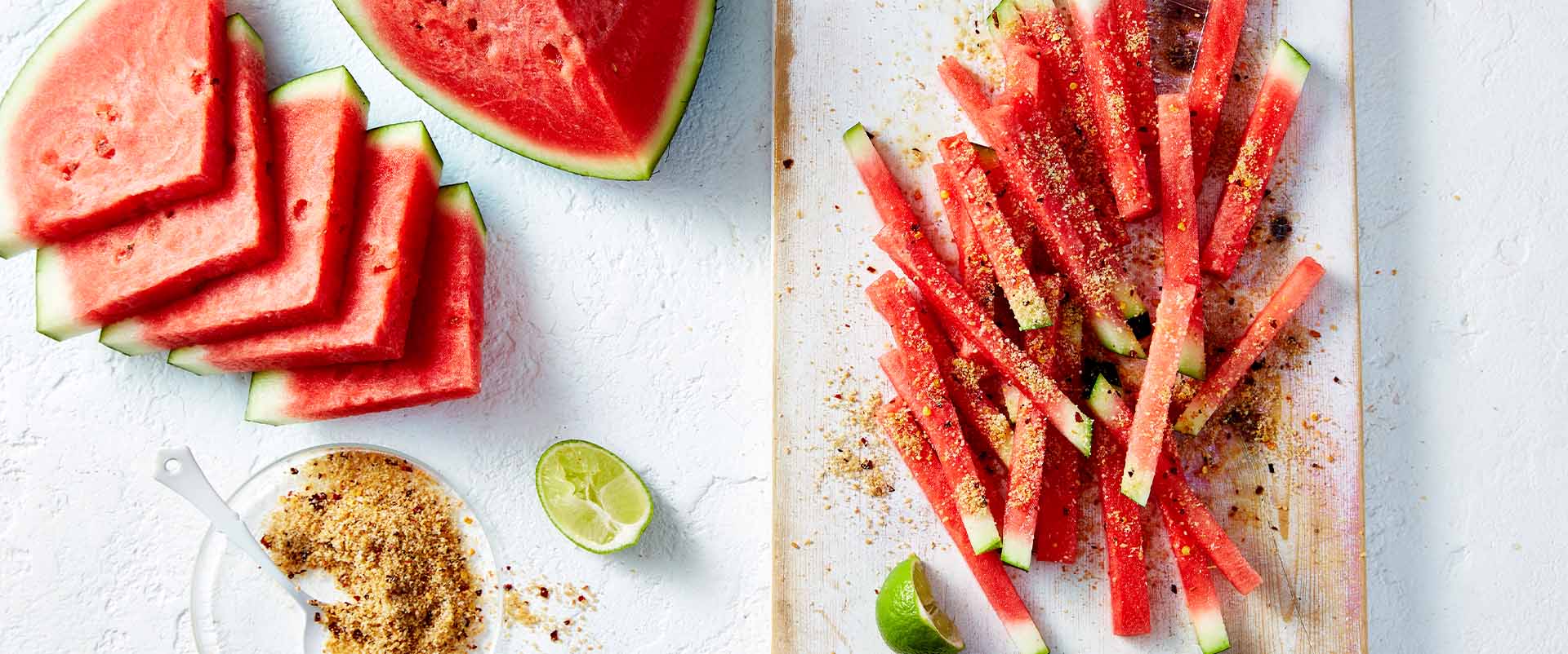 WATERMELON FRIES WITH LIME & COCONUT SALT Recipe 